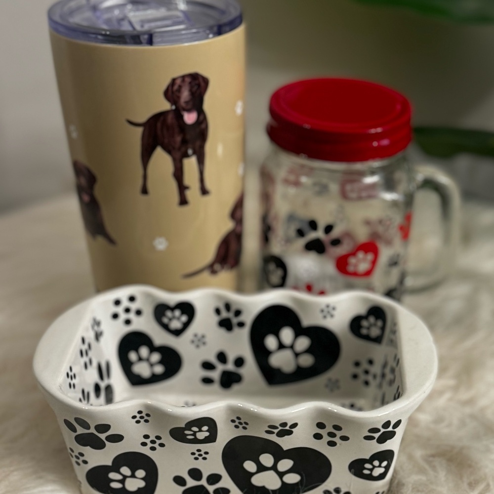 "Puppy Love" Bundle (includes tumbler, mason jar, and mini-making dish!)